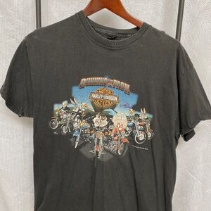 Vintage Harley Davidson Loony Tunes Tee